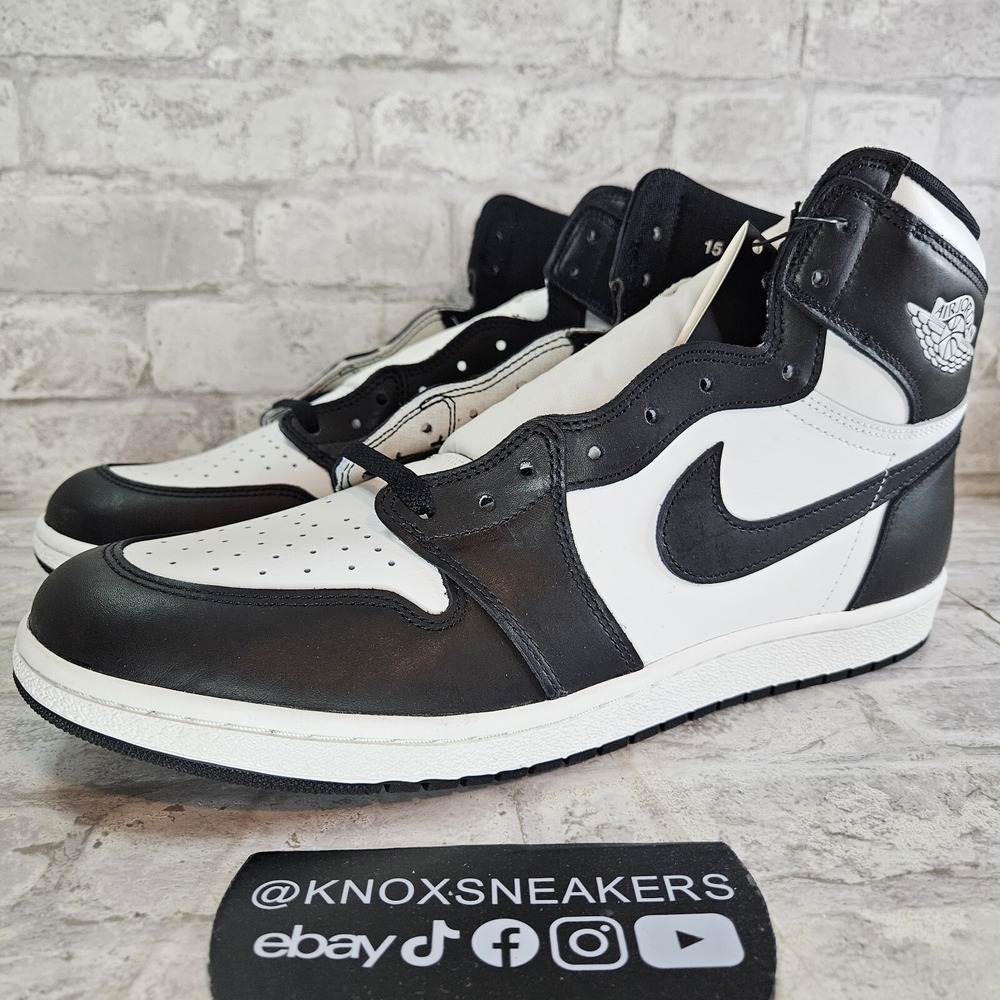 Nike Air Jordan 1 Retro High '85 OG Panda Black White BQ4422 001 Men's Size 15